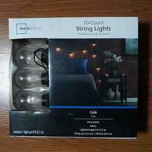 Mainstays Cafe light string of 10 lights indoor